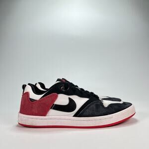Nike SB Alleyoop White Black Red Skate Shoes Sneakers CJ0883-102 Youth Size 6.5Y